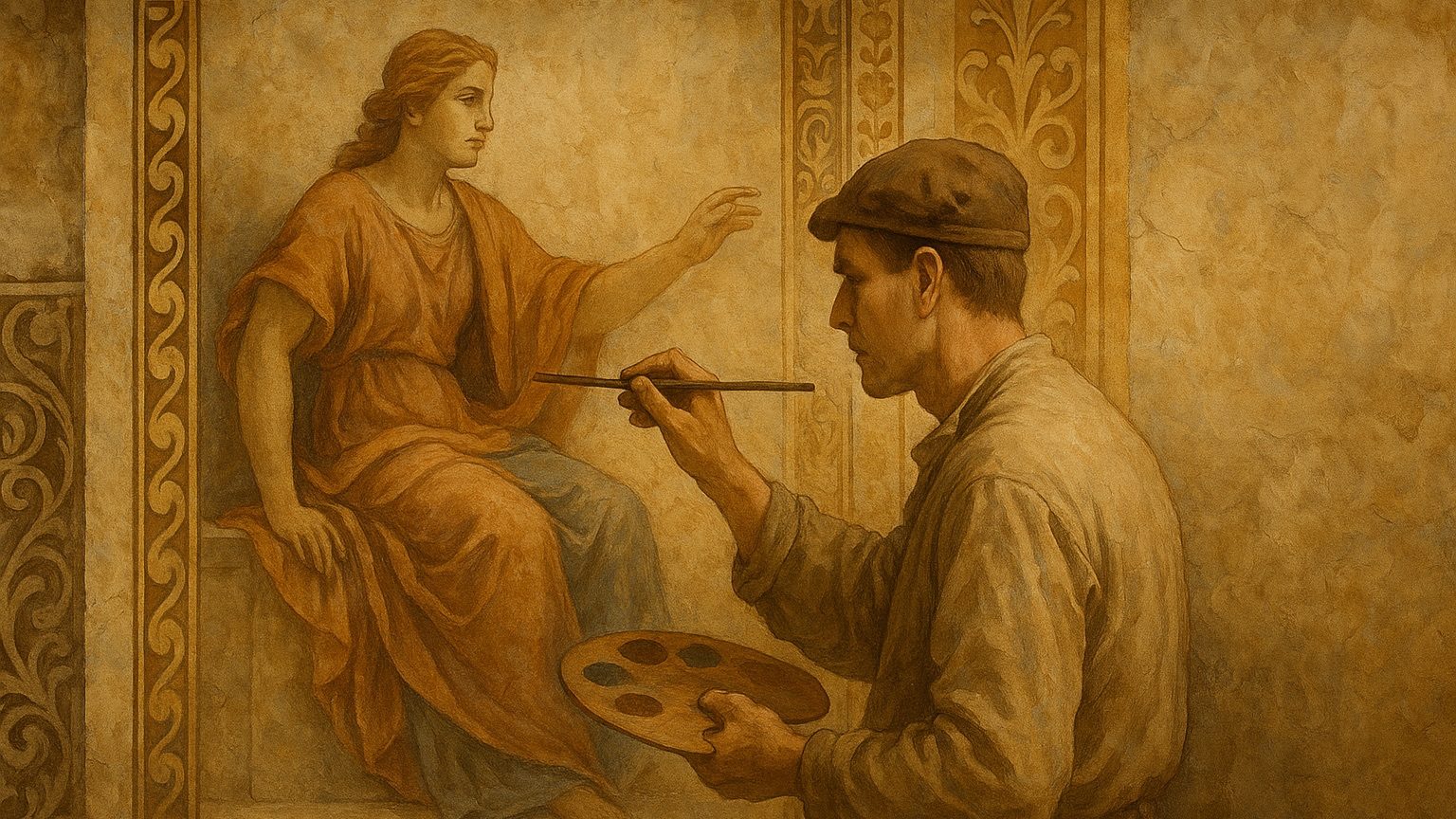 Монументальная роспись техника и секреты долговечности